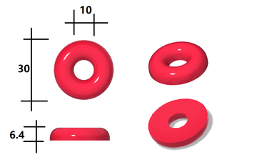 Moule gommeux en silicone à anneau de pêche 3 ml - 108 cavités - 0