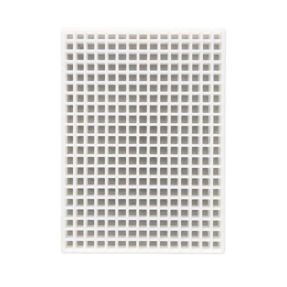 Clean commercial silicone gummy mold showing a finished flexible mold surface and cavity field
