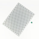 Full angled view of the 2mL Star Gummy Mold with 219 cavities and one emerald green gummy