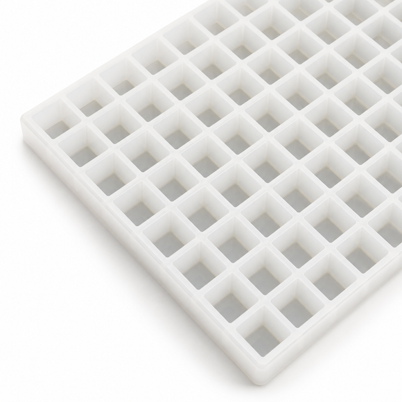 Moule gommeux carré de 2,5 ml - 216 cavités