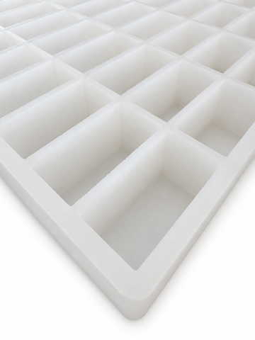 Moule gommeux rectangulaire de 20 ml - 119 cavités