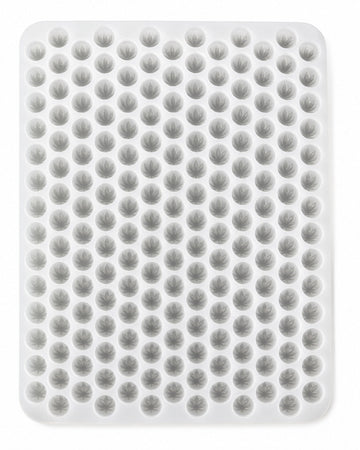 3.1mL leaf gummy mold with 185 cavities shown from above on a white background