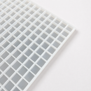 Angled view of 3.5mL square gummy mold with 221 cavities