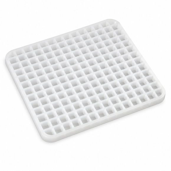 4.6mL commercial silicone square gummy mold angled view