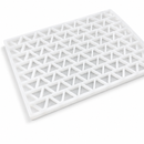 5.1mL pyramid triangle gummy mold with 220 cavities angled view