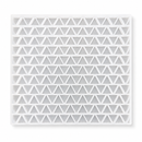 Close-up of 5.1mL pyramid triangle silicone mold cavities