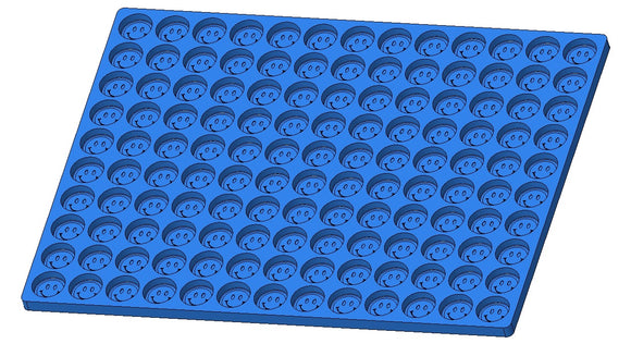 3,3 ml moule à monnaie de face souriante