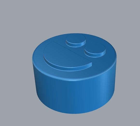 3,2 ml moule gommeux de visage souriant - 192 cavités