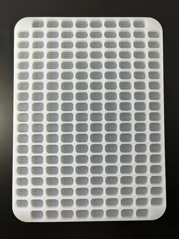 Moule gommeux de 3,1 ml CBD - 186 Cavités - 0